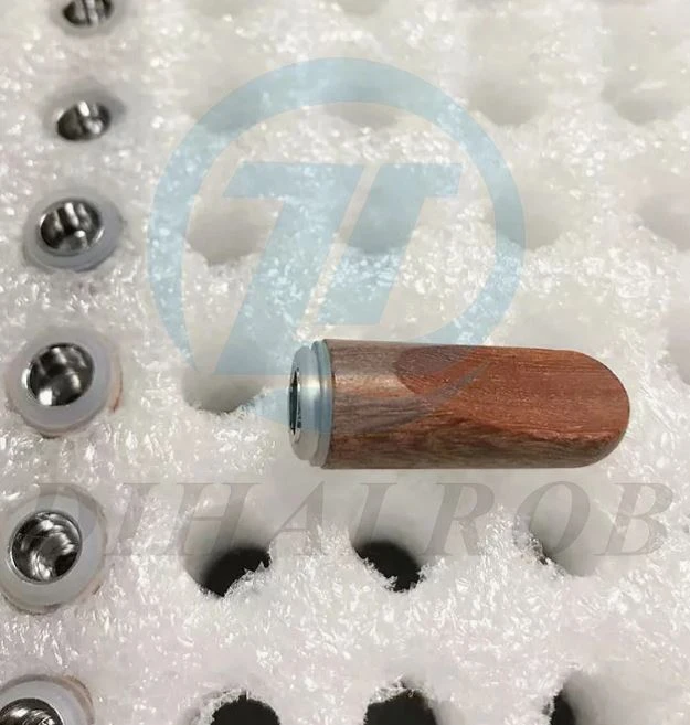 Wooden Drip Tip Silver Refillable CBD Cartridge, 510 Screw Thread Leak Proof Atomizer With 1.2ohm Ceramic Coil For Battery Box Mod & CBD/Thick Oil Vape Pen (Disposable, 1.0ml, No Nicotine)